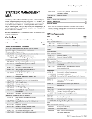 战略管理，MBA